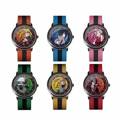 Naruto Uzumaki Sasuke Uchiha Anime Watch Blind Box, Naruto Shippuden Collectible Waterproof Quartz Watch