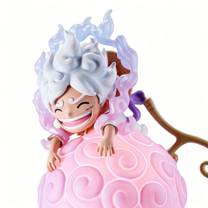 One Piece Luffy Ace Chopper Robin Devil Fruit LED Night Light Figure Set, Anime Cute Q Version Figurine Luminous Desk Lamp, One Piece Characters Collectible Statue Gifts For Anime Fans