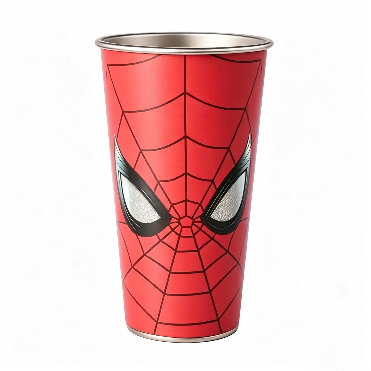 Marvel Spider-Man Cold Color Changing 304 Stainless Steel Cup Glow In Dark Eyes 700ml Large Capacity Iced Coffee Cold Drink Tumbler With Gift Box