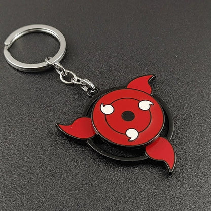 Naruto Sharingan Rotatable Keychain - Uchiha Anime Spinning Fidget Toy