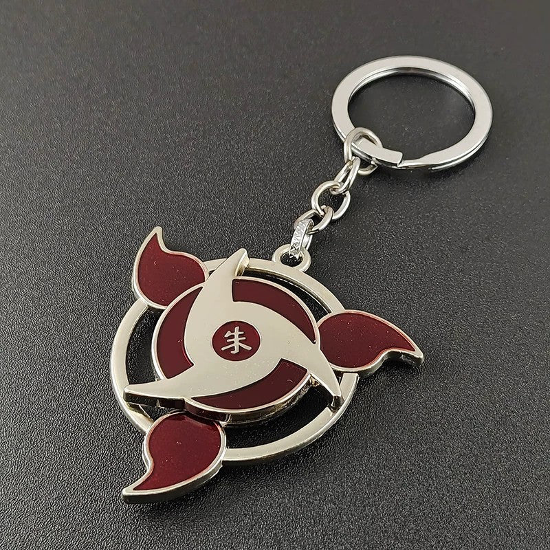 Naruto Sharingan Rotatable Keychain - Uchiha Anime Spinning Fidget Toy