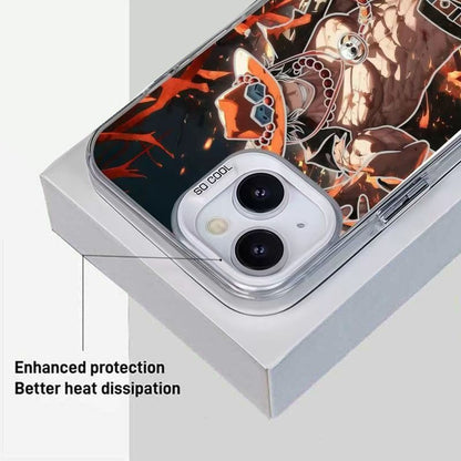 One Piece Portgas D Ace Phone Case Cool Anime Print Raised Lens Protection Shockproof Soft TPU Protective Cell Phone Cover For Iphone
