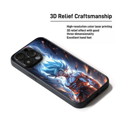 Dragon Ball Son Goku 3D Lenticular Phone Case Kid To Super Saiyan Blue Dynamic Changing Image Shock‑Absorbing Protective Cell Phone Cover For iPhone