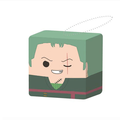 Luffy/Zoro Mini Cube Doll Keychain - Super Cute and Collectible