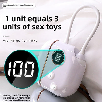 Portable Dual Function Personal Relax Kit, LCD Display Soft Silicone Massager Set with Magnetic Charging Storage Case, Quiet Waterproof Daily Self Care Accessory