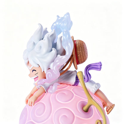 One Piece Luffy Ace Chopper Robin Devil Fruit LED Night Light Figure Set, Anime Cute Q Version Figurine Luminous Desk Lamp, One Piece Characters Collectible Statue Gifts For Anime Fans