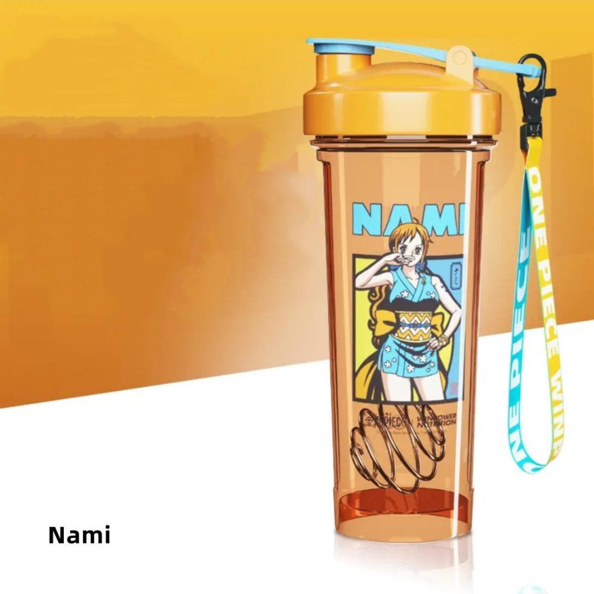 One Piece Monkey D Luffy Roronoa Zoro Anime Blind Box Shaker Bottle, 800ml Leakproof BPA Free PCTG Protein Mixing Cup with Mixing Ball & Lanyard