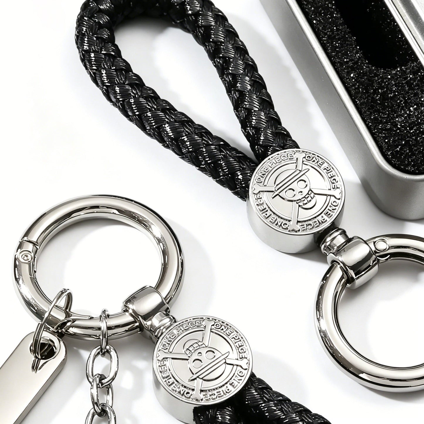 ONE PIECE Luffy Wanted Keychain with Mini Knife | Anime Bounty Tag Gift Set