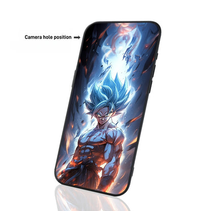 Dragon Ball Son Goku 3D Lenticular Phone Case Kid To Super Saiyan Blue Dynamic Changing Image Shock‑Absorbing Protective Cell Phone Cover For iPhone