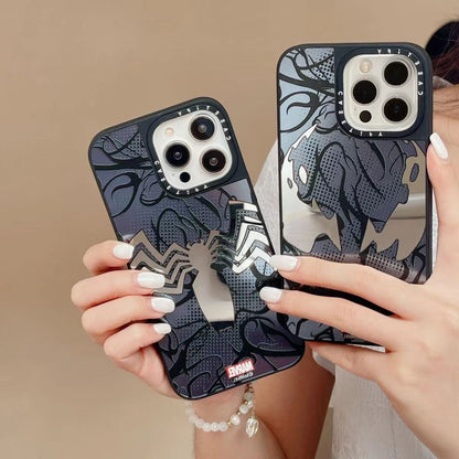 Marvel Spider-Man Venom Phone Case for iPhone, Mirror Shockproof Protective Cover All Styles Collection