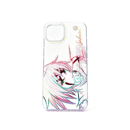 Naruto Sakura Haruno Anime Phone Case, Gradient Shockproof iPhone Case