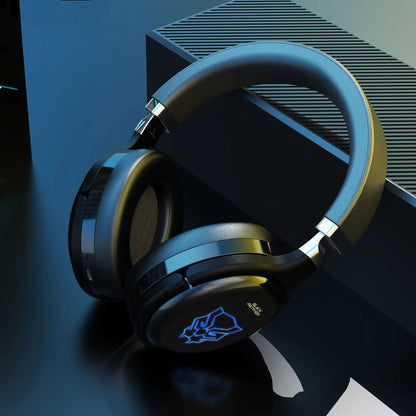 Marvel Iron Man Black Panther Gaming Headphones, Bluetooth 5.1 Over-Ear Headset with LED Light