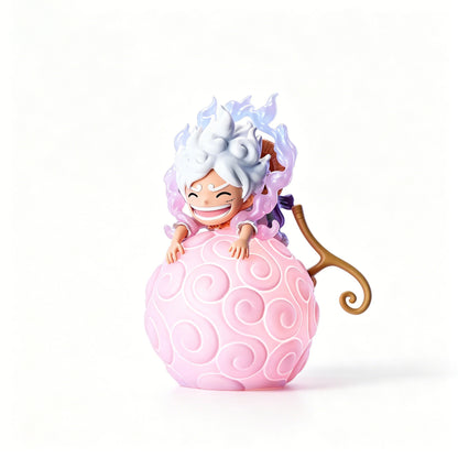 One Piece Luffy Ace Chopper Robin Devil Fruit LED Night Light Figure Set, Anime Cute Q Version Figurine Luminous Desk Lamp, One Piece Characters Collectible Statue Gifts For Anime Fans