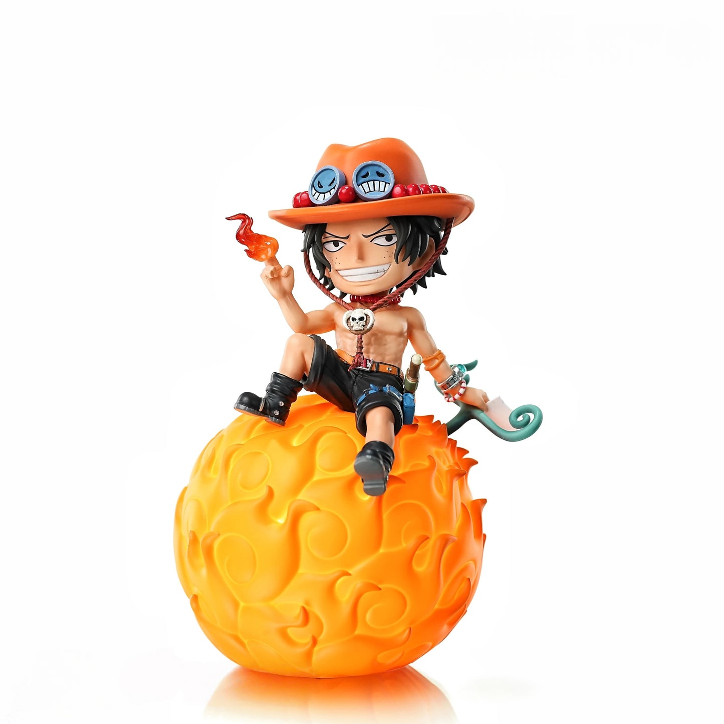 One Piece Luffy Ace Chopper Robin Devil Fruit LED Night Light Figure Set, Anime Cute Q Version Figurine Luminous Desk Lamp, One Piece Characters Collectible Statue Gifts For Anime Fans