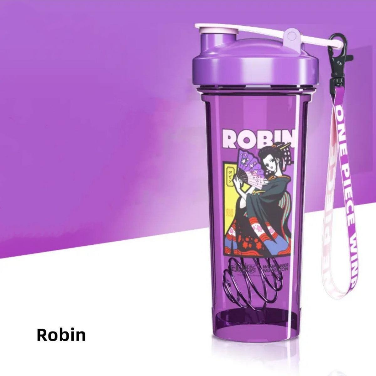 One Piece Monkey D Luffy Roronoa Zoro Anime Blind Box Shaker Bottle, 800ml Leakproof BPA Free PCTG Protein Mixing Cup with Mixing Ball & Lanyard