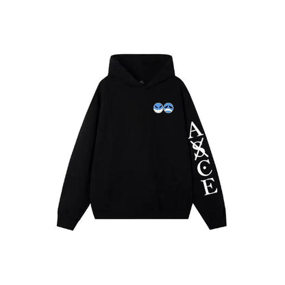 One Piece Portgas D Ace Oversized Hoodie, Fire Fist Ace Anime Graphic Pullover Hoodie