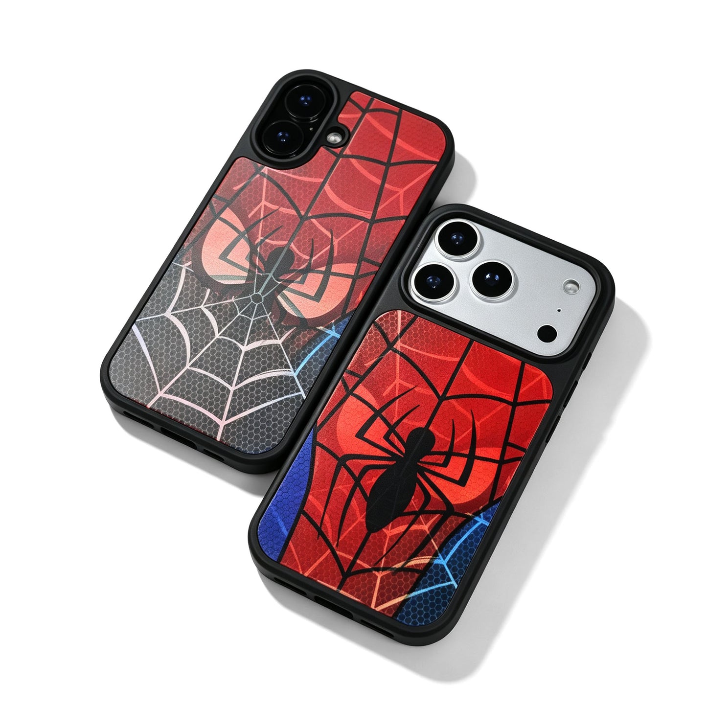 Marvel Spider‑Man Lenticular 3D Dynamic Phone Case TPU+PC Drop‑Resistant Full Edge Protection Matte Phone Cover Color Changing Design For Iphone Fans Birthday Gift