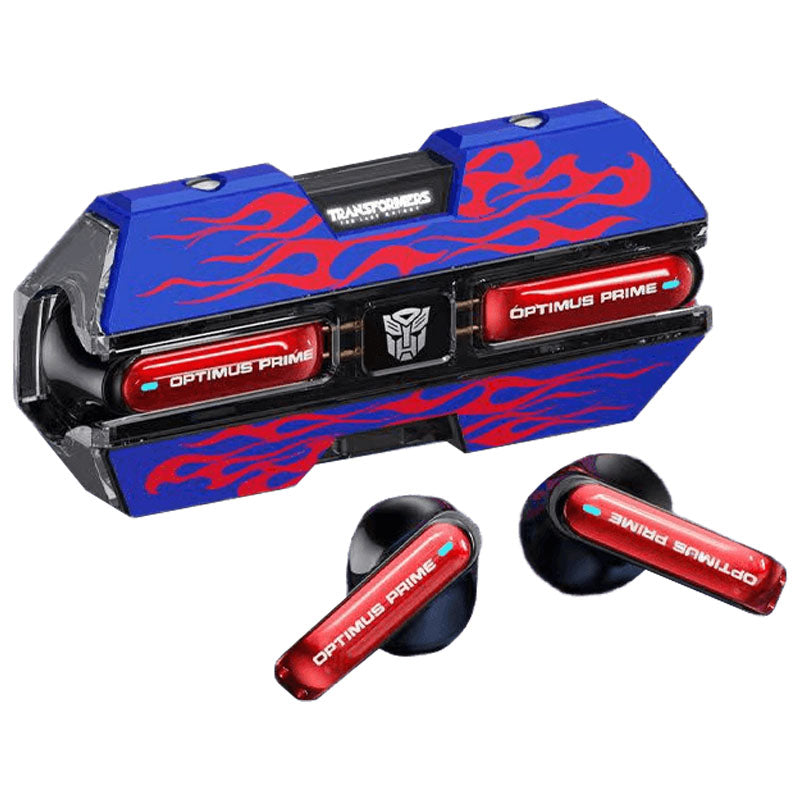 Transformers Optimus Prime Bumblebee Shockwave TWS Gaming Wireless Bluetooth 5.3 Earbuds, 45ms Ultra Low Latency Game Headphones 13mm Driver Stereo Earphones Long Battery Life Type-C Fast Charging Earbuds For Gamers Anime Fans