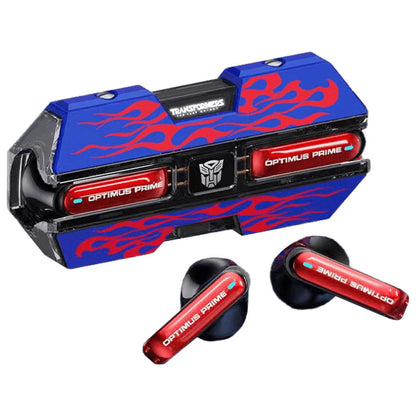 Transformers Optimus Prime Bumblebee Shockwave TWS Gaming Wireless Bluetooth 5.3 Earbuds, 45ms Ultra Low Latency Game Headphones 13mm Driver Stereo Earphones Long Battery Life Type-C Fast Charging Earbuds For Gamers Anime Fans