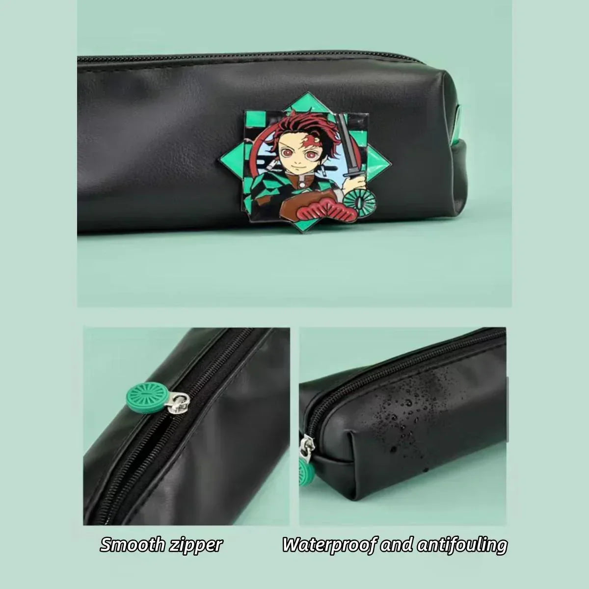 Demon Slayer Tanjiro Nezuko Stationery Gift Set, Anime Hardcover Notebook Gel Pen Pencil Case School Supplies Box