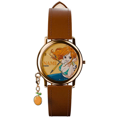 One Piece Monkey D Luffy Roronoa Zoro Anime Blind Box Quartz Watch, Straw Hat Crew Character Leather Strap Wrist Watch Collectible Gift Box Set