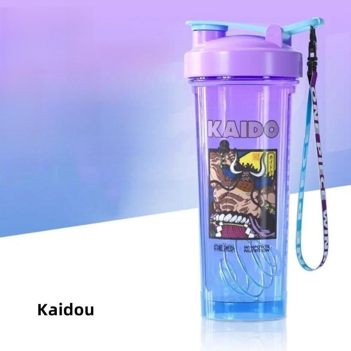 One Piece Monkey D Luffy Roronoa Zoro Anime Blind Box Shaker Bottle, 800ml Leakproof BPA Free PCTG Protein Mixing Cup with Mixing Ball & Lanyard