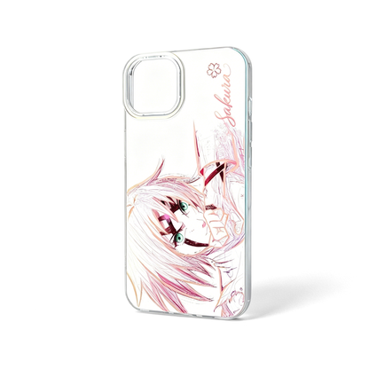 Naruto Sakura Haruno Anime Phone Case, Gradient Shockproof iPhone Case