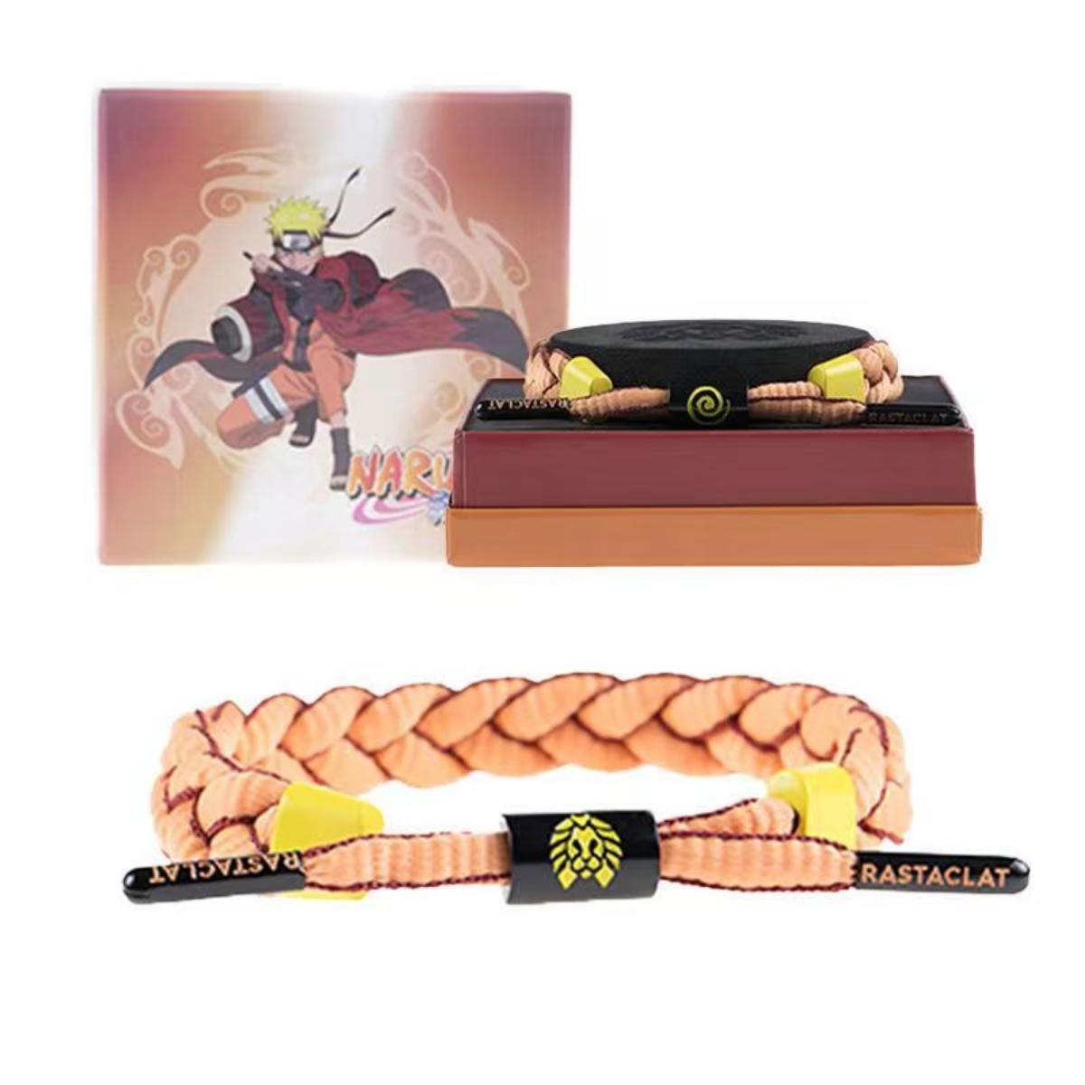 Naruto Sasuke Anime Braided Rope Bracelet, Adjustable Woven Shoelace Wristband Anime Character Cosplay Jewelry With Gift Box For Men Women Teens