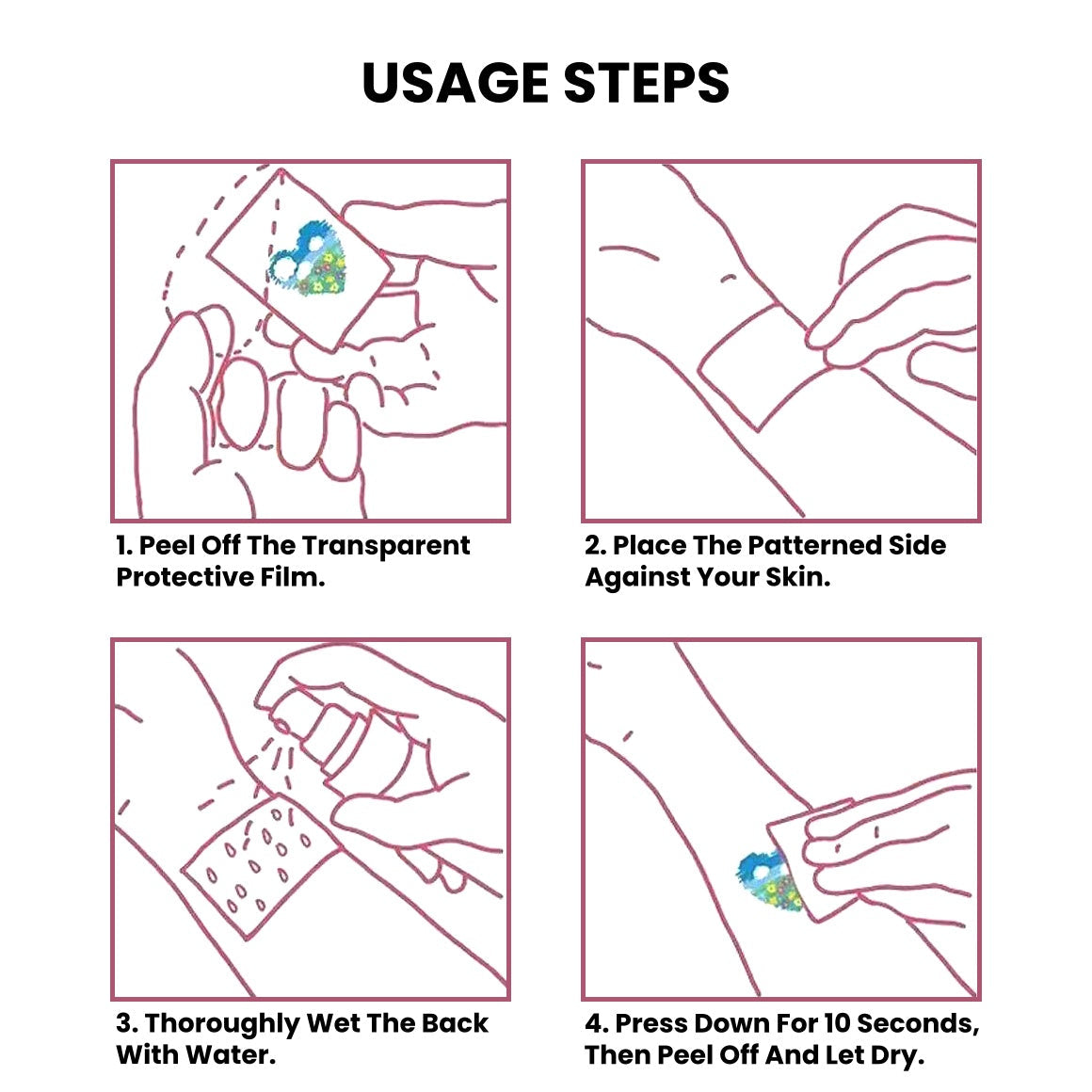 One Piece Luffy Arm Stretch Temporary Tattoo, Anime Cosplay Accessory for Men & Women