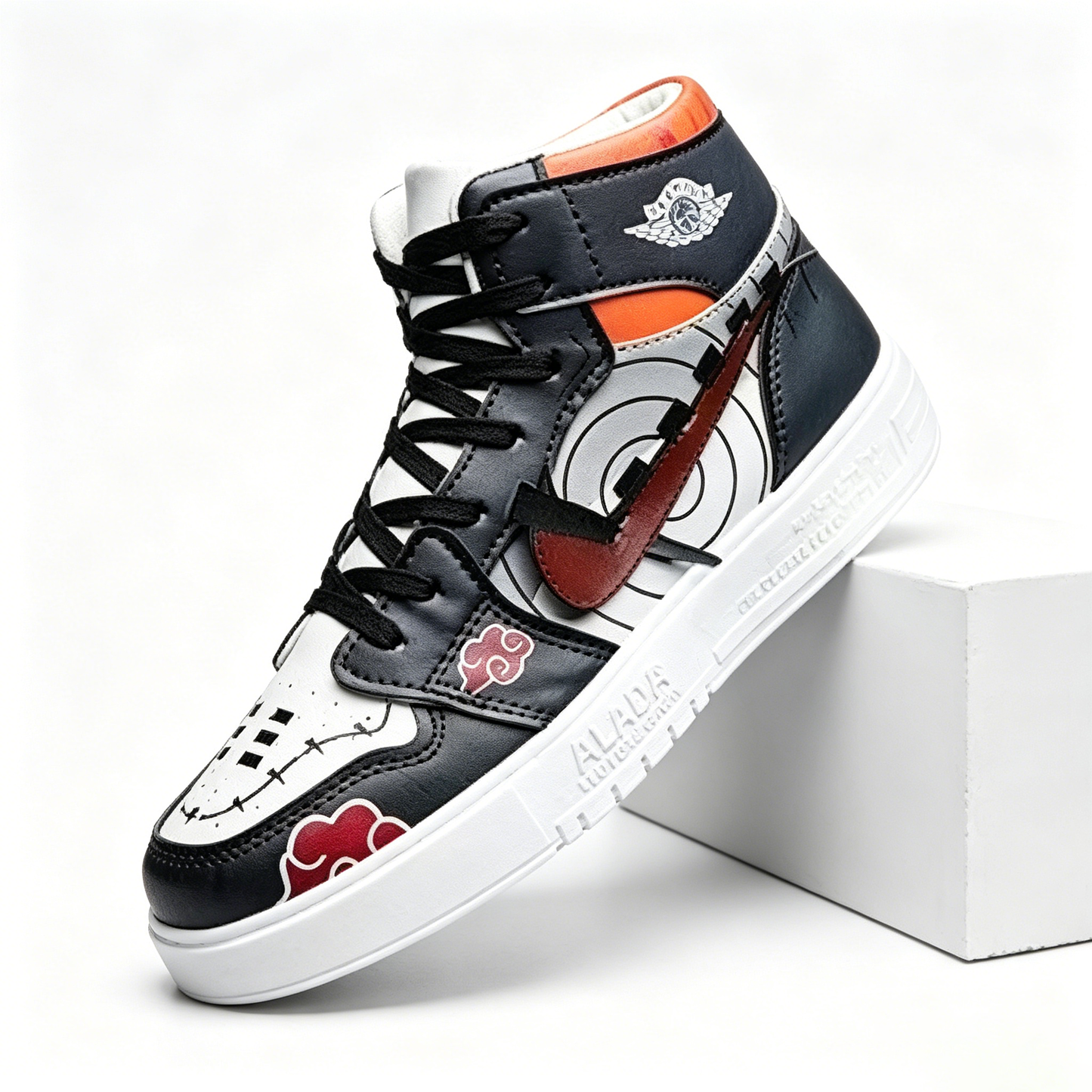 Naruto Pain Yahiko Anime High Top Sneakers, Akatsuki Graphic Casual Streetwear Shoes