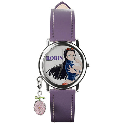 One Piece Monkey D Luffy Roronoa Zoro Anime Blind Box Quartz Watch, Straw Hat Crew Character Leather Strap Wrist Watch Collectible Gift Box Set