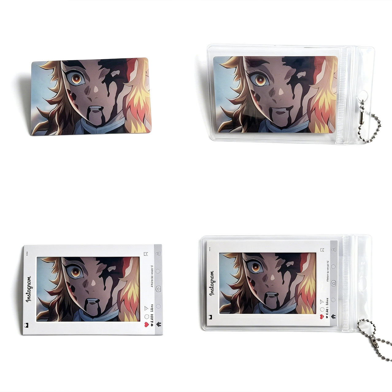 Demon Slayer 3D Lenticular Instagram Photo Card - Anime Motion Hanging Ornament